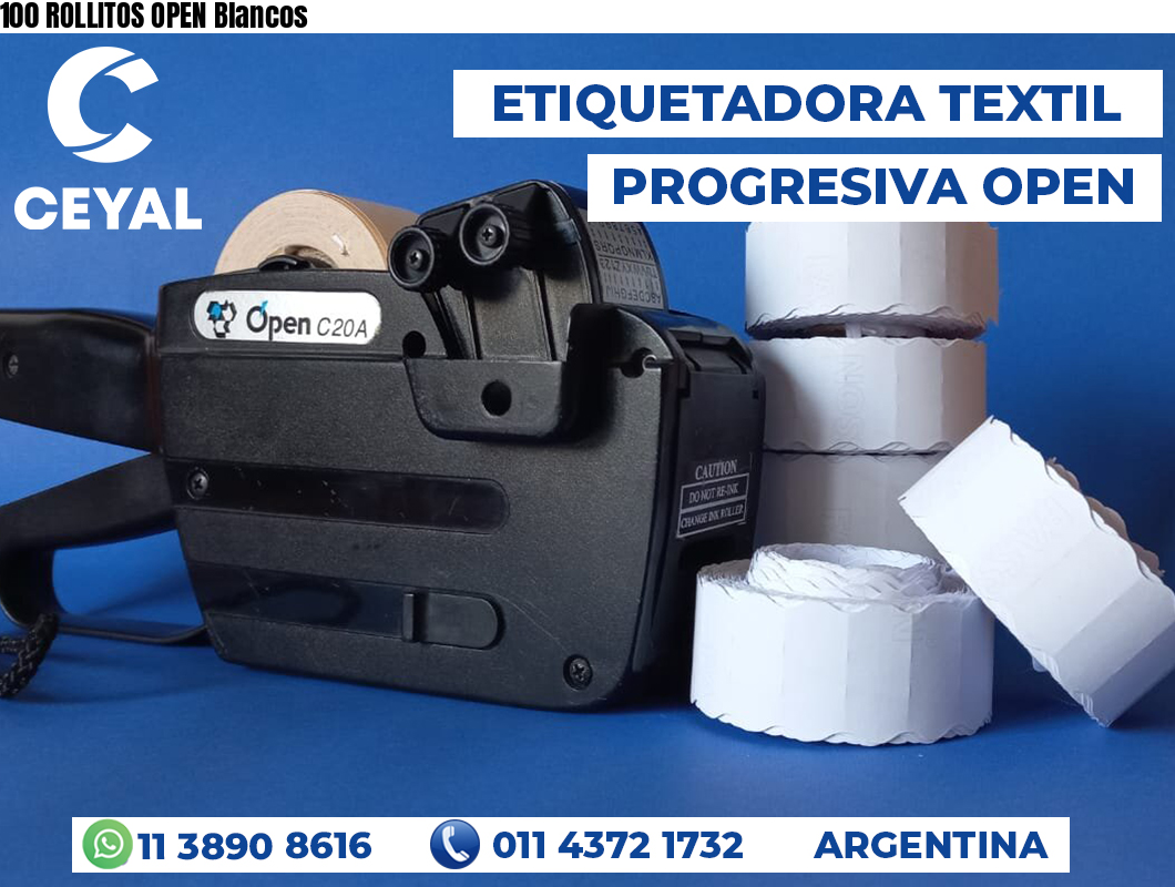 100 ROLLITOS OPEN Blancos