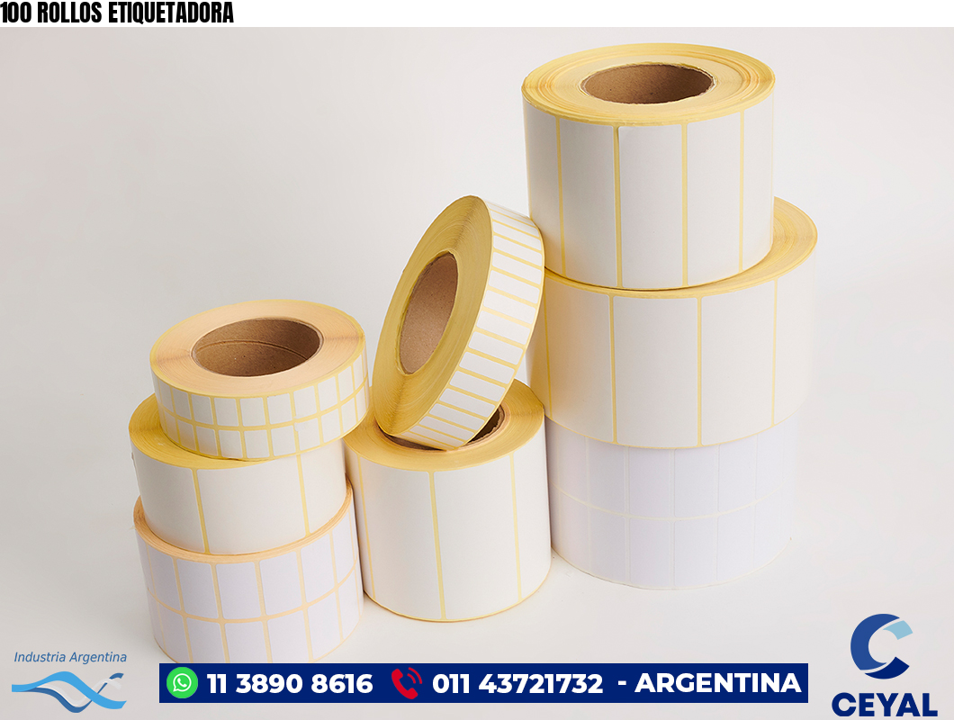 100 ROLLOS ETIQUETADORA