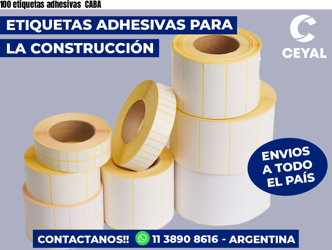 100 etiquetas adhesivas  CABA