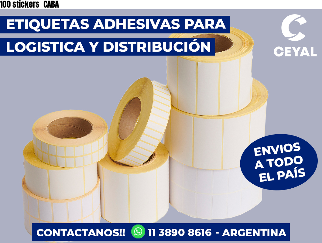 100 stickers  CABA