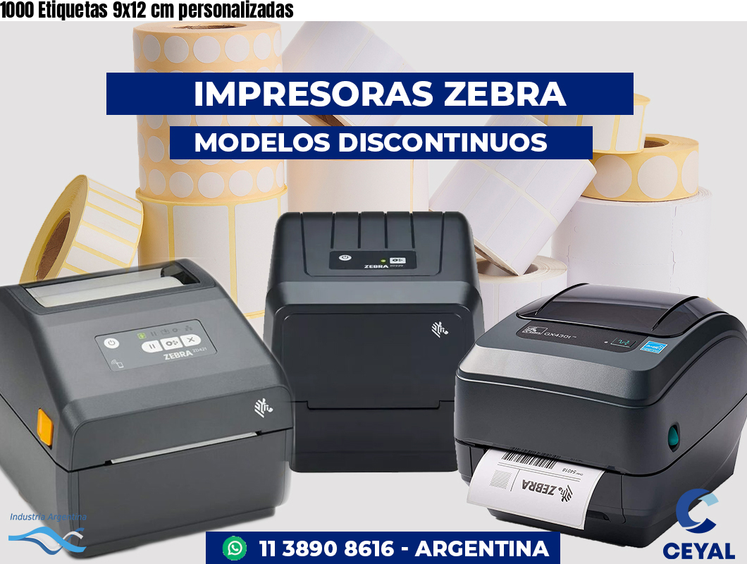 1000 Etiquetas 9x12 cm personalizadas