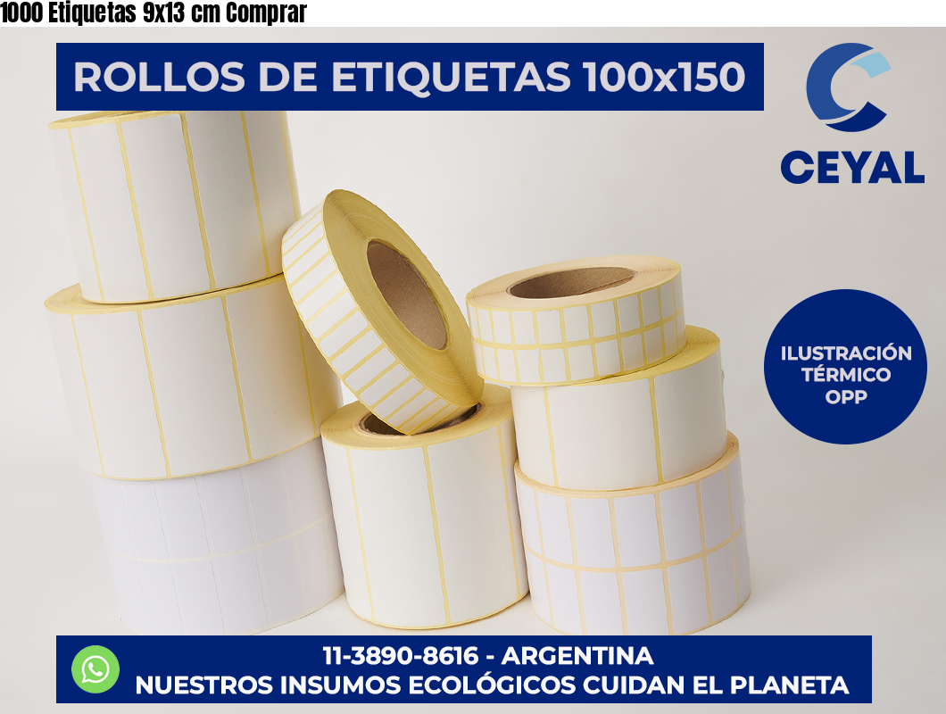 1000 Etiquetas 9×13 cm Comprar