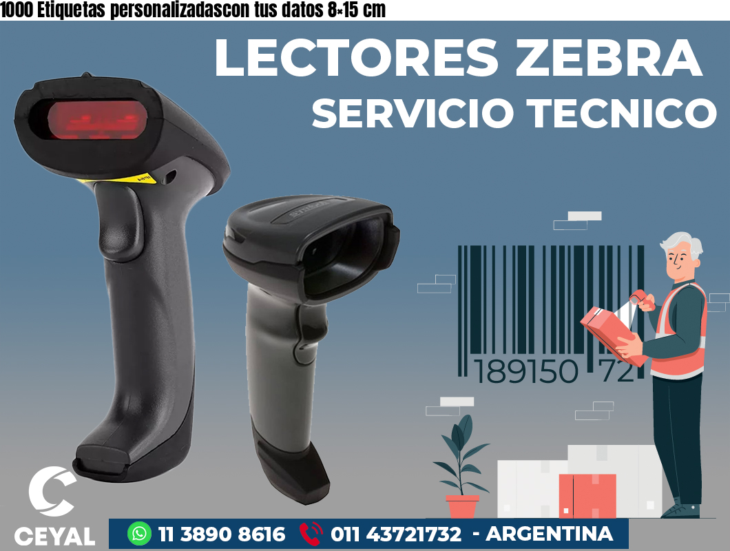 1000 Etiquetas personalizadascon tus datos 8×15 cm