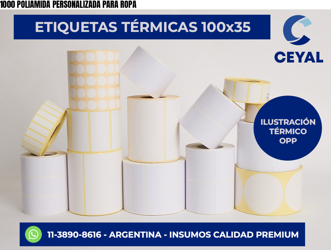 1000 POLIAMIDA PERSONALIZADA PARA ROPA