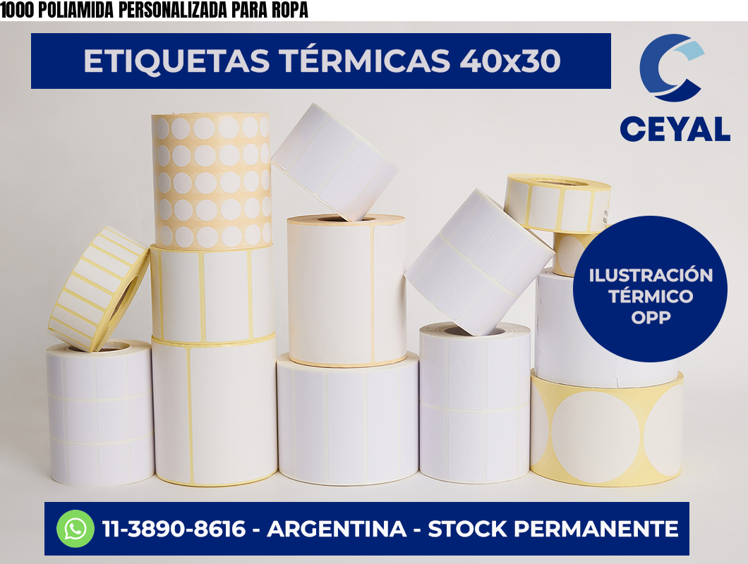 1000 POLIAMIDA PERSONALIZADA PARA ROPA