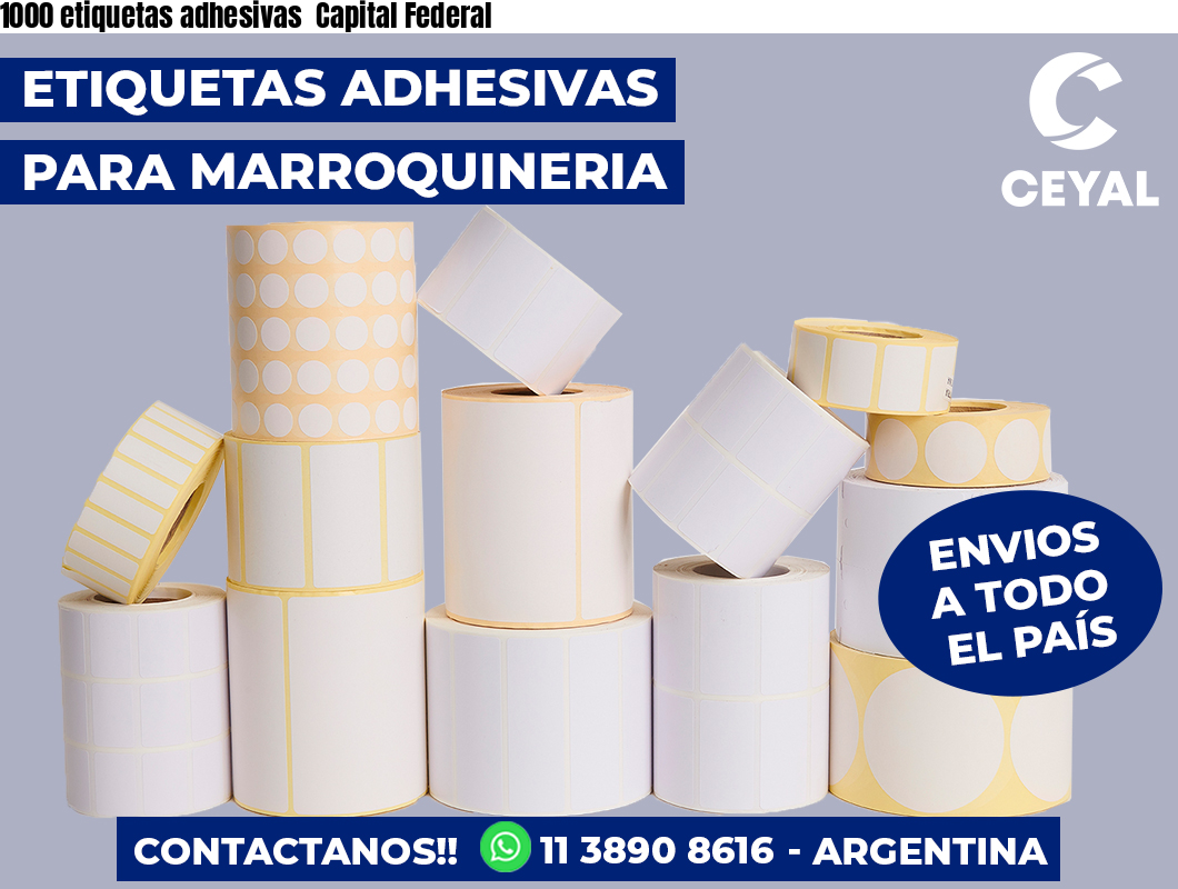 1000 etiquetas adhesivas  Capital Federal