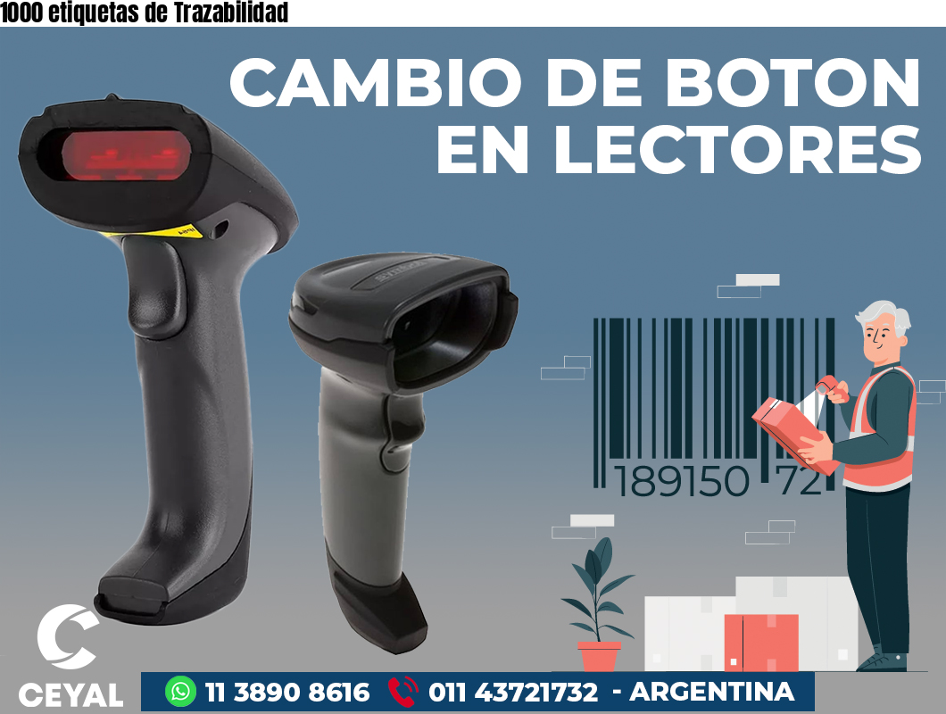 1000 etiquetas de Trazabilidad