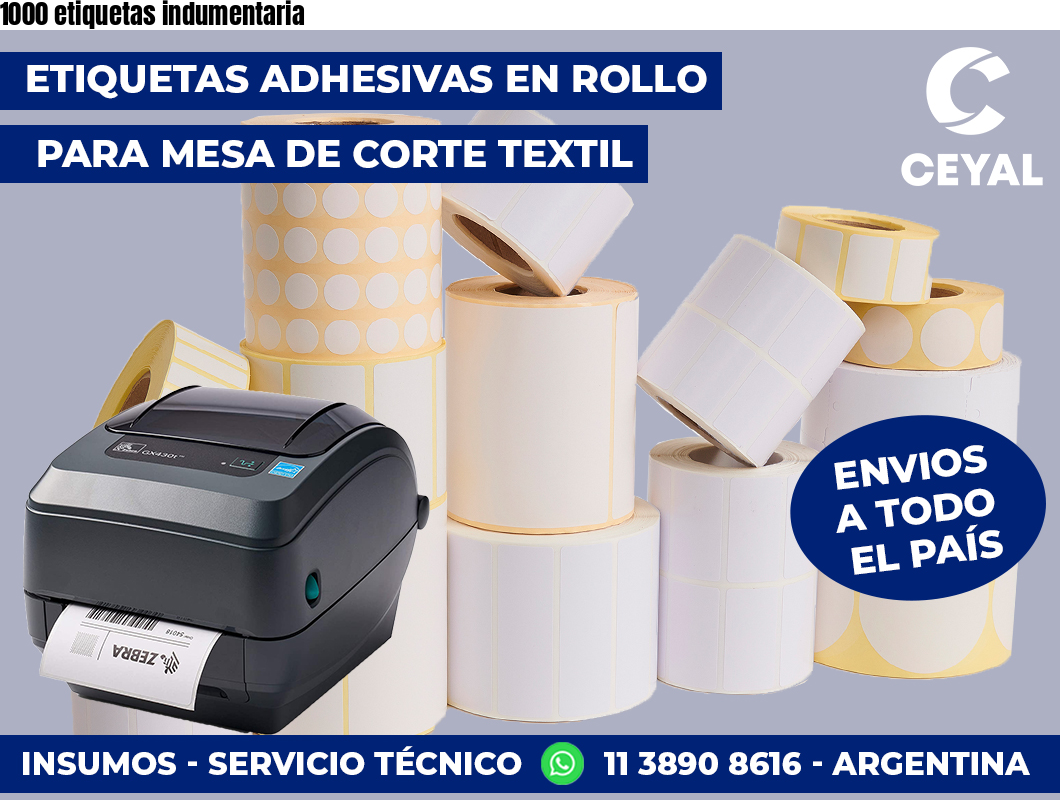 1000 etiquetas indumentaria