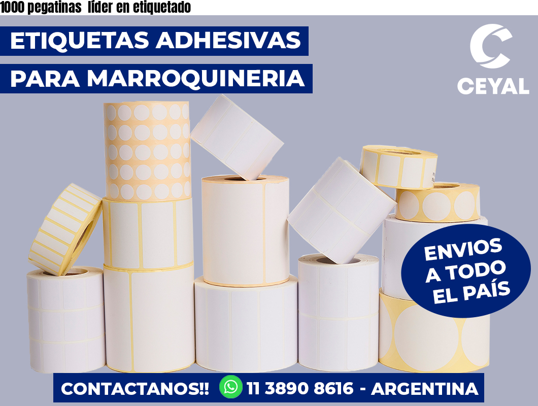 1000 pegatinas  líder en etiquetado