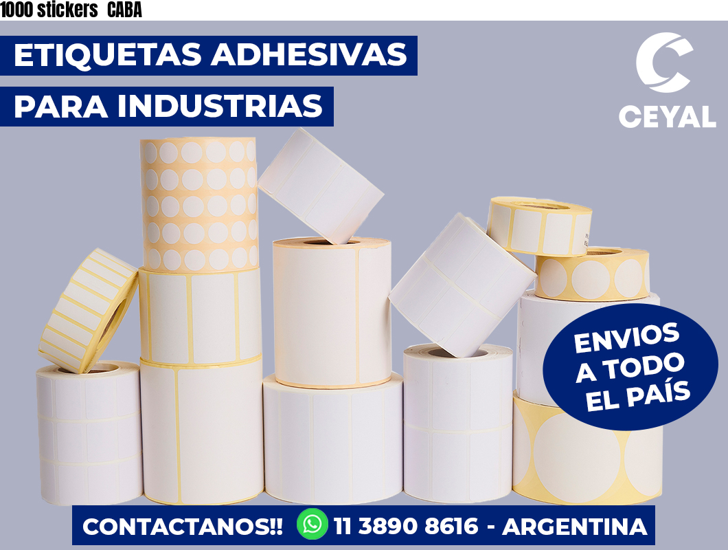 1000 stickers  CABA