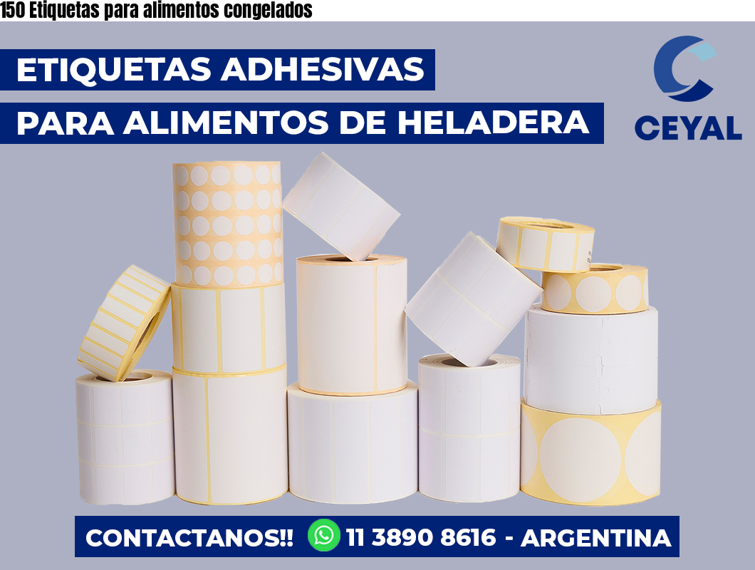 150 Etiquetas para alimentos congelados