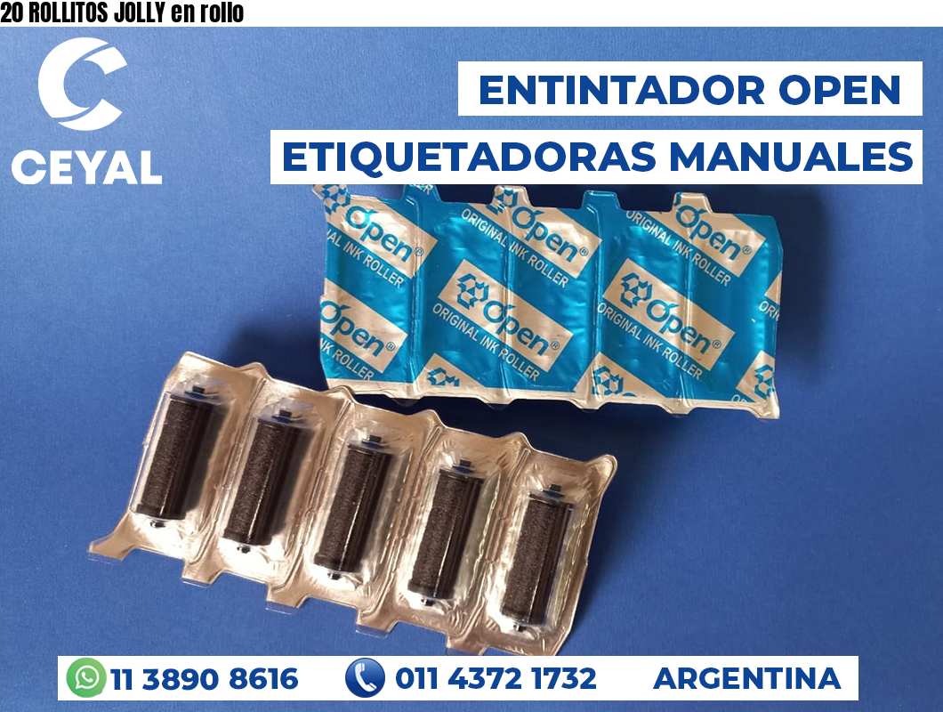 20 ROLLITOS JOLLY en rollo