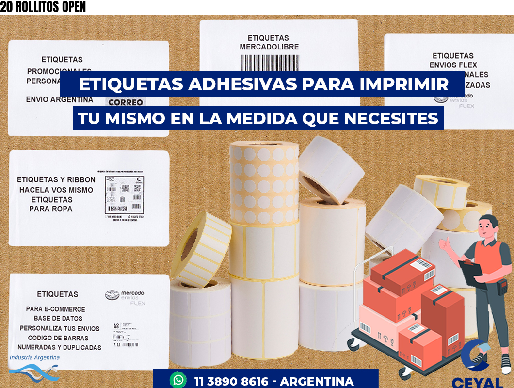 20 ROLLITOS OPEN