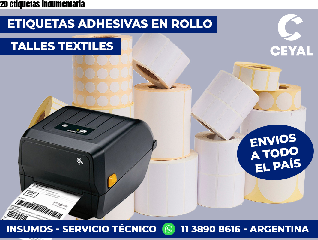 20 etiquetas indumentaria