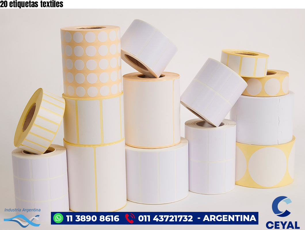 20 etiquetas textiles