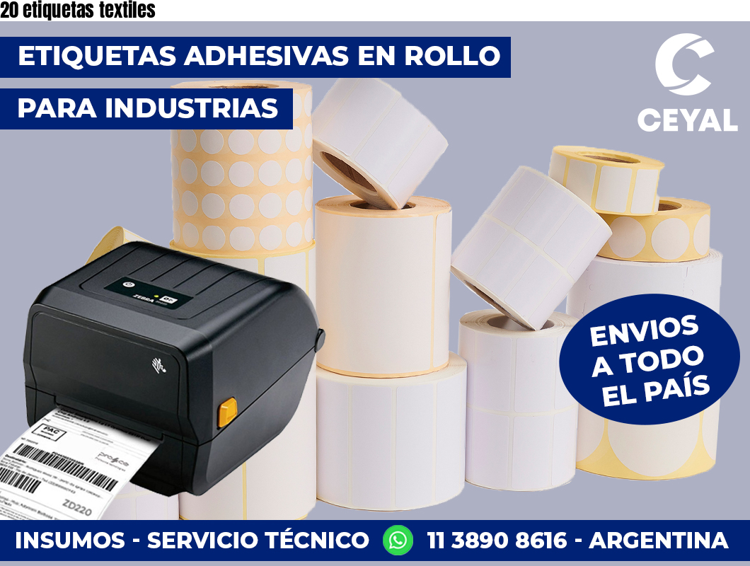 20 etiquetas textiles