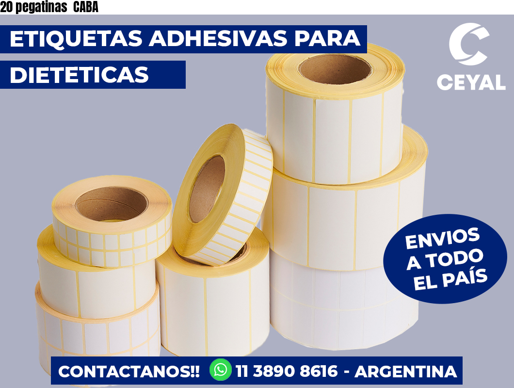 20 pegatinas  CABA