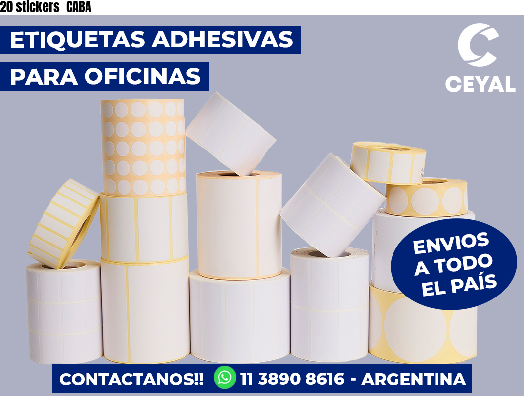 20 stickers  CABA