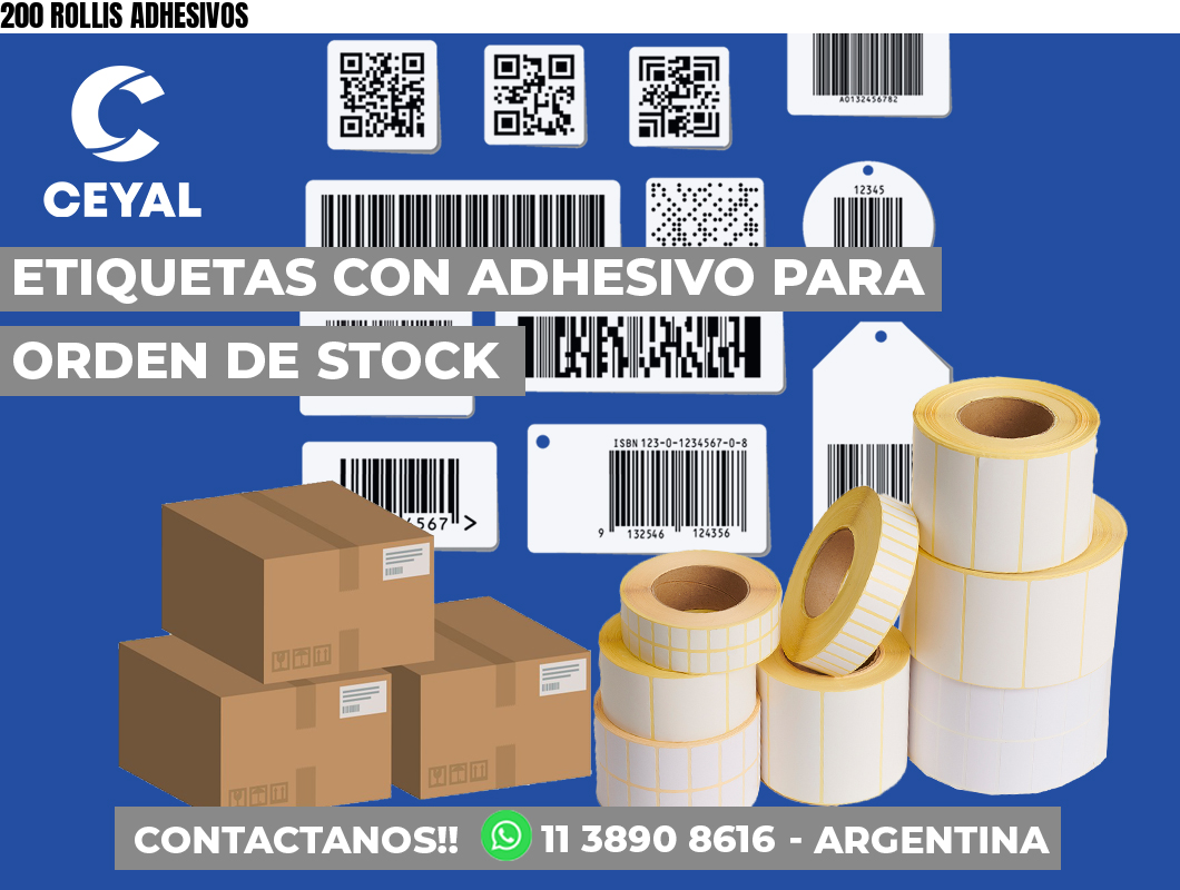200 ROLLIS ADHESIVOS