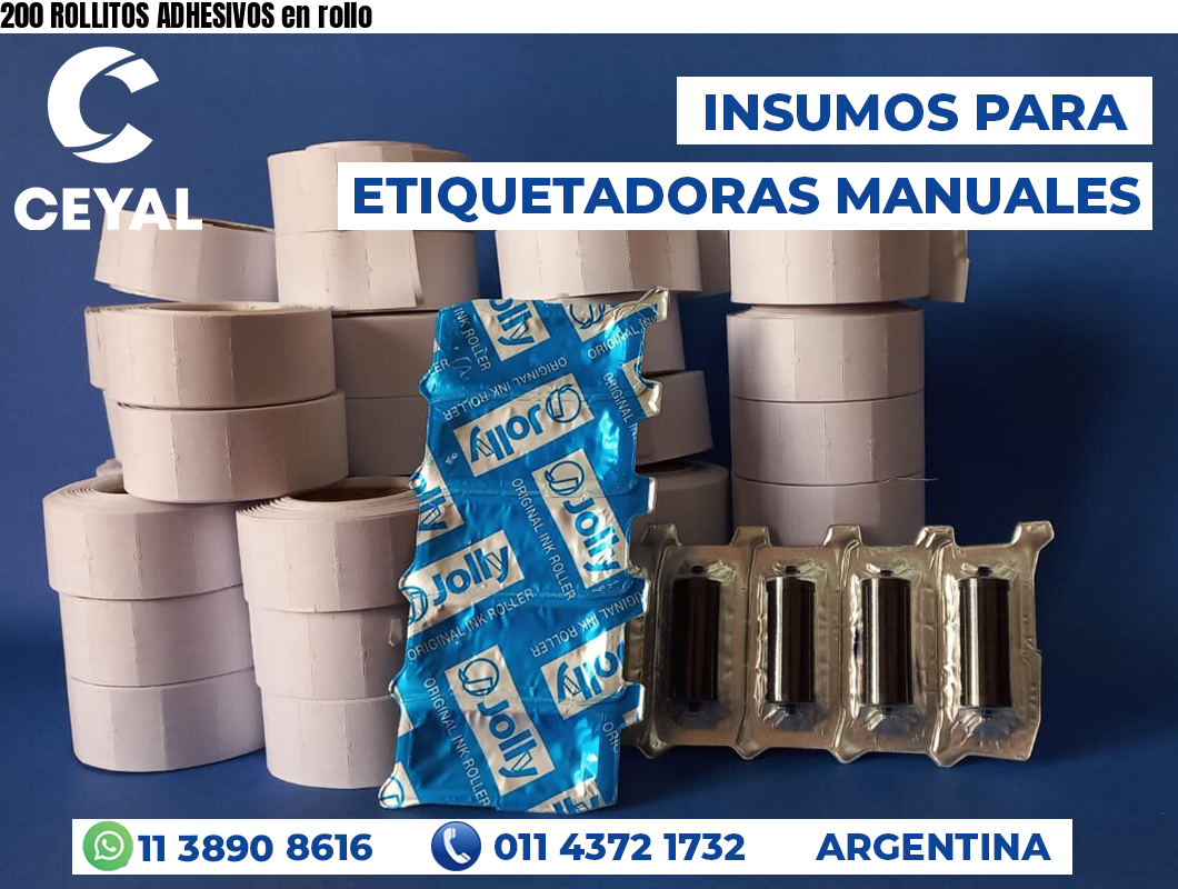200 ROLLITOS ADHESIVOS en rollo