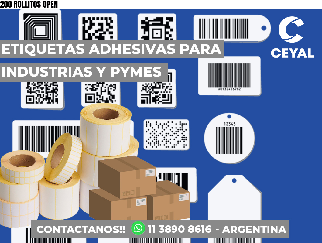200 ROLLITOS OPEN