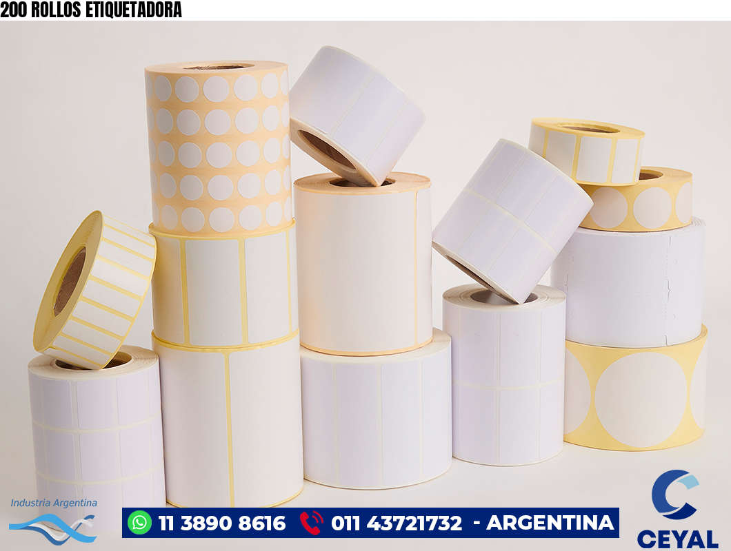200 ROLLOS ETIQUETADORA