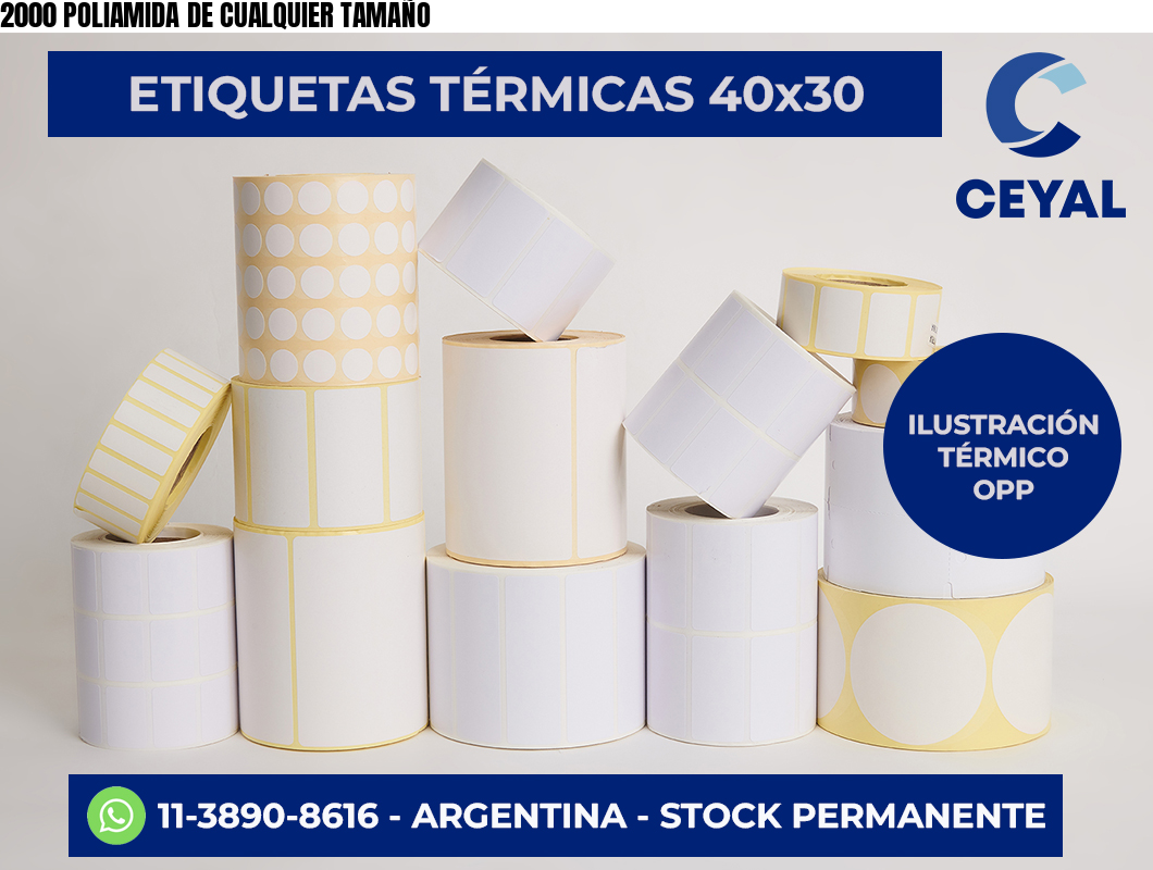 2000 POLIAMIDA DE CUALQUIER TAMAÑO