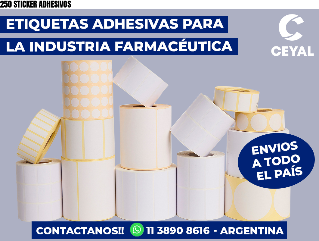 250 STICKER ADHESIVOS