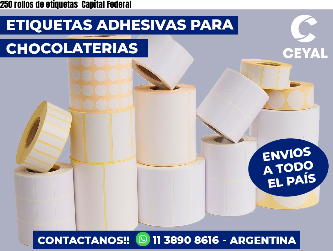 250 rollos de etiquetas  Capital Federal