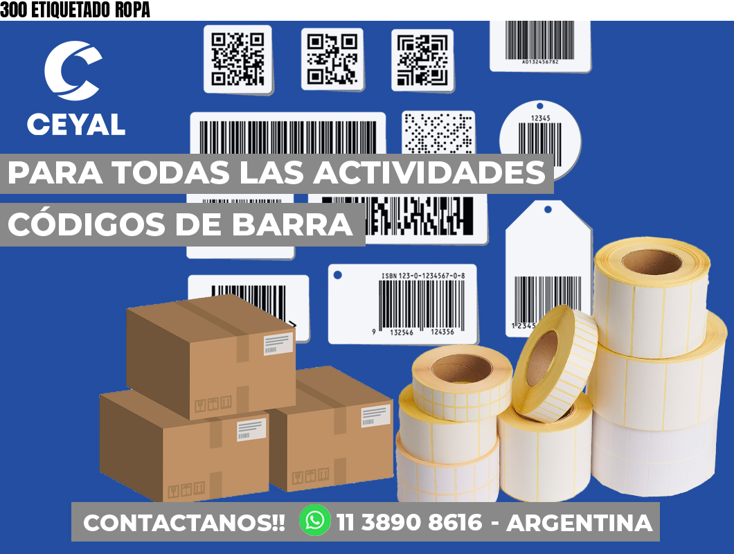 300 ETIQUETADO ROPA