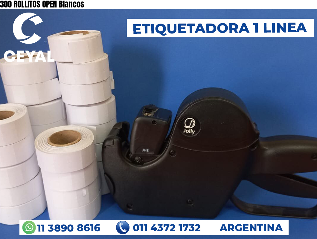 300 ROLLITOS OPEN Blancos