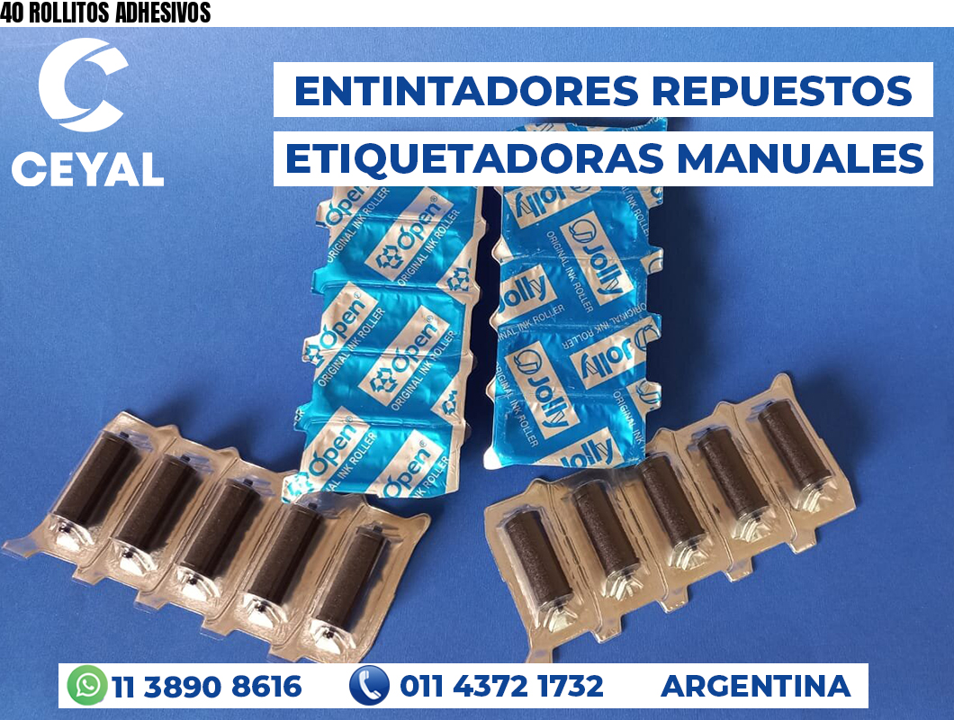 40 ROLLITOS ADHESIVOS