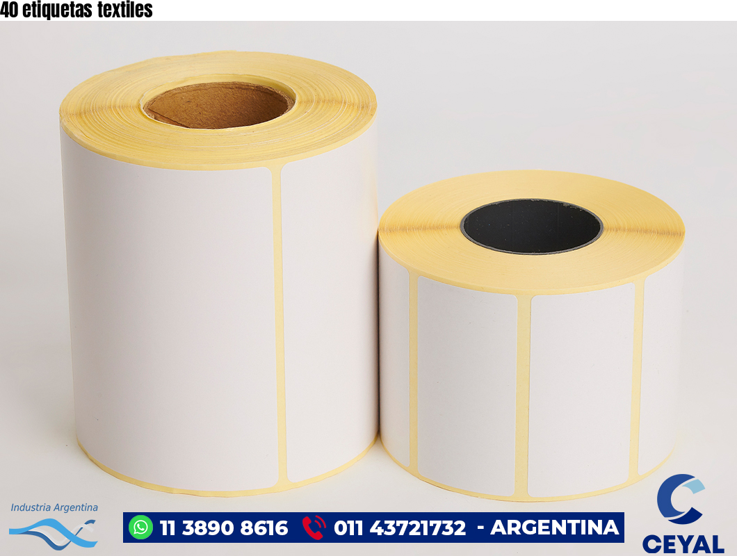 40 etiquetas textiles