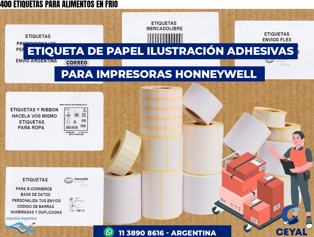 400 ETIQUETAS PARA ALIMENTOS EN FRIO