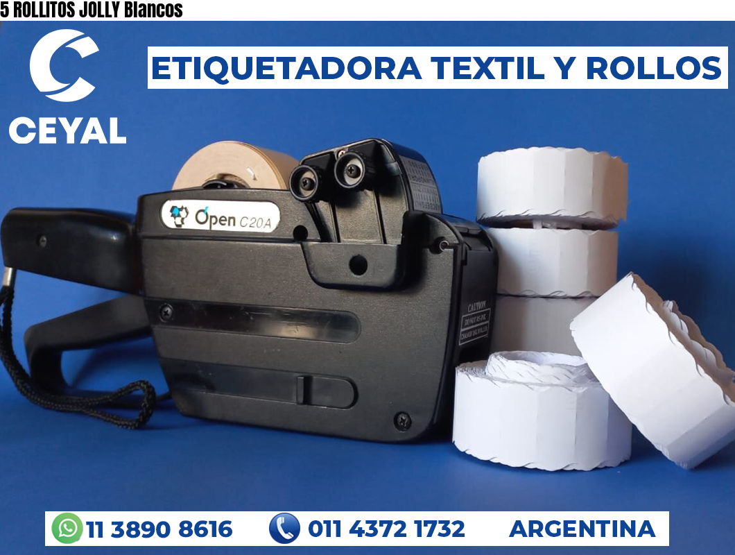 5 ROLLITOS JOLLY Blancos