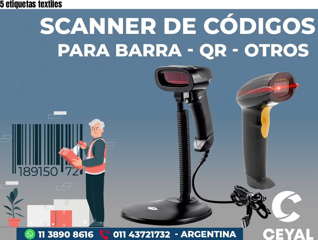 5 etiquetas textiles