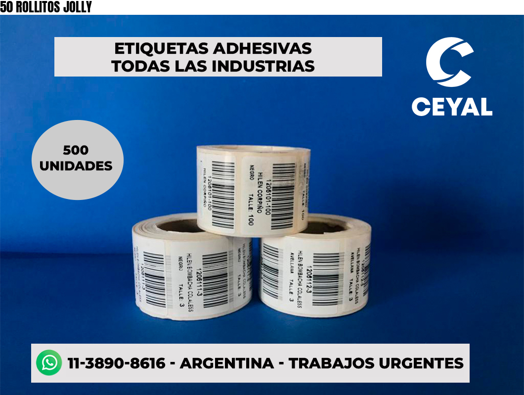 50 ROLLITOS JOLLY