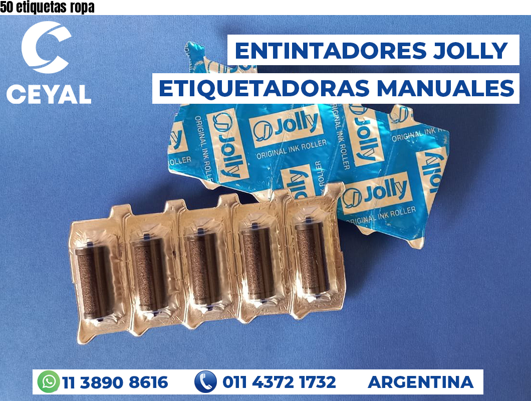 50 etiquetas ropa