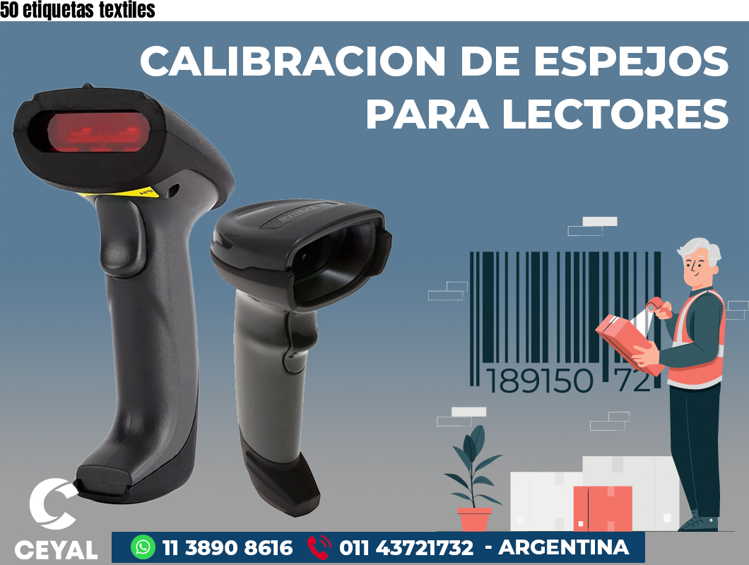 50 etiquetas textiles