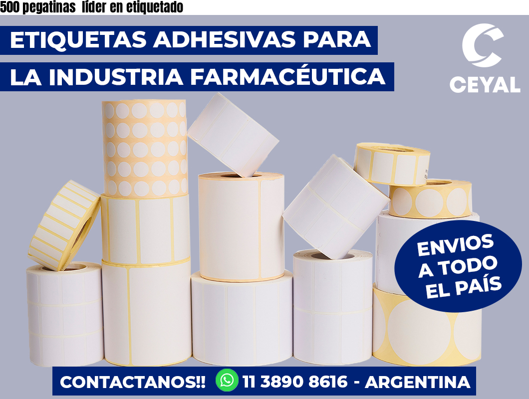 500 pegatinas  líder en etiquetado