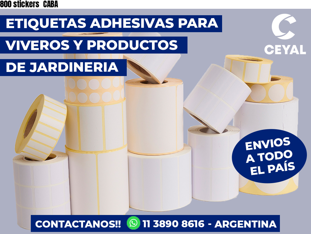 800 stickers CABA