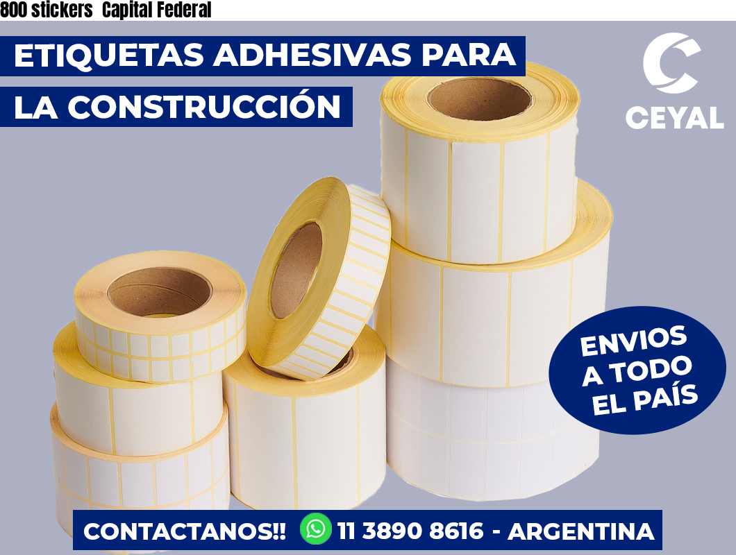 800 stickers  Capital Federal