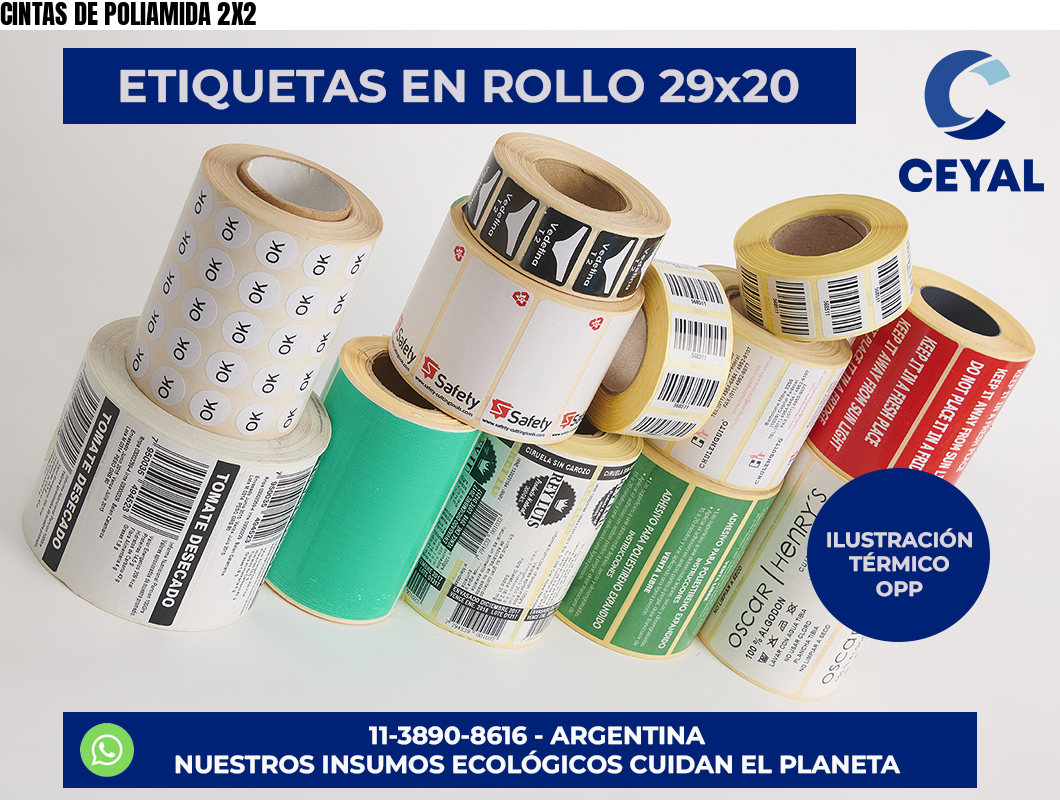 CINTAS DE POLIAMIDA 2X2