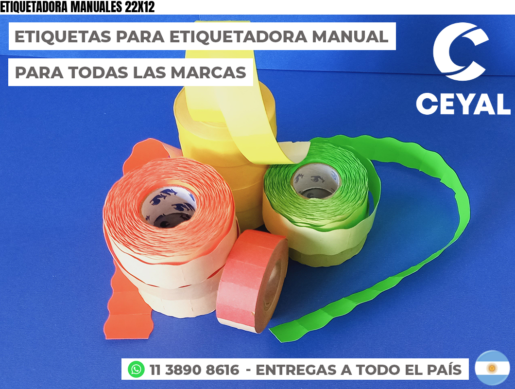 ETIQUETADORA MANUALES 22X12