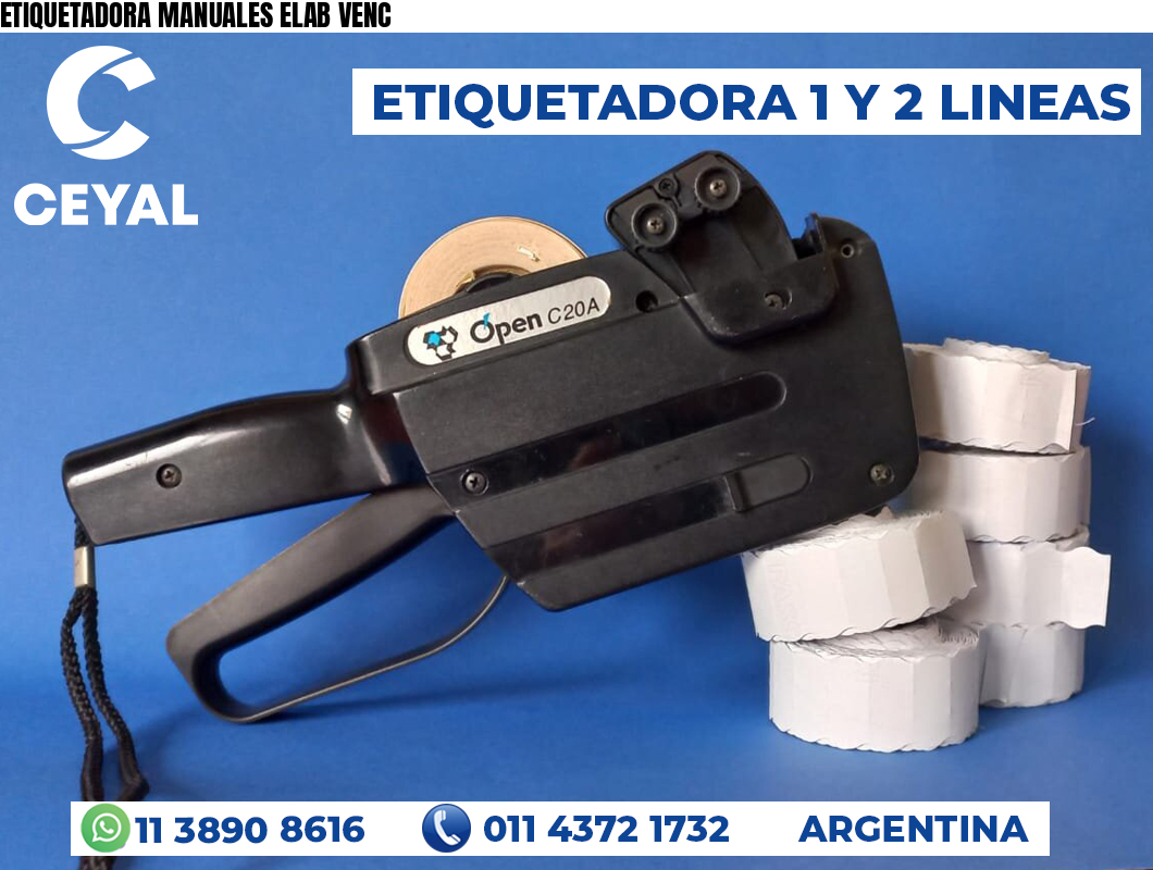 ETIQUETADORA MANUALES ELAB VENC