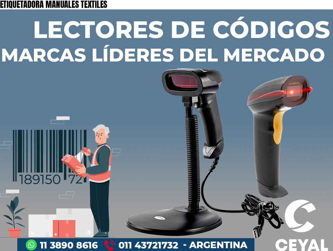 ETIQUETADORA MANUALES TEXTILES