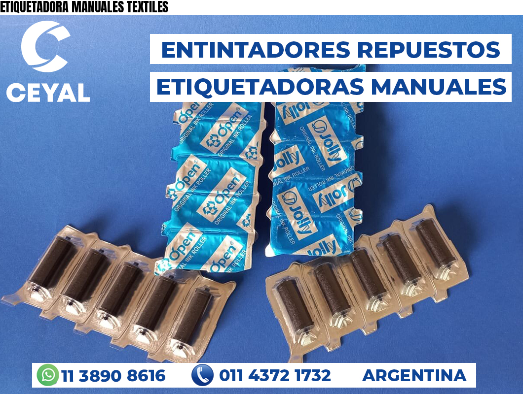 ETIQUETADORA MANUALES TEXTILES