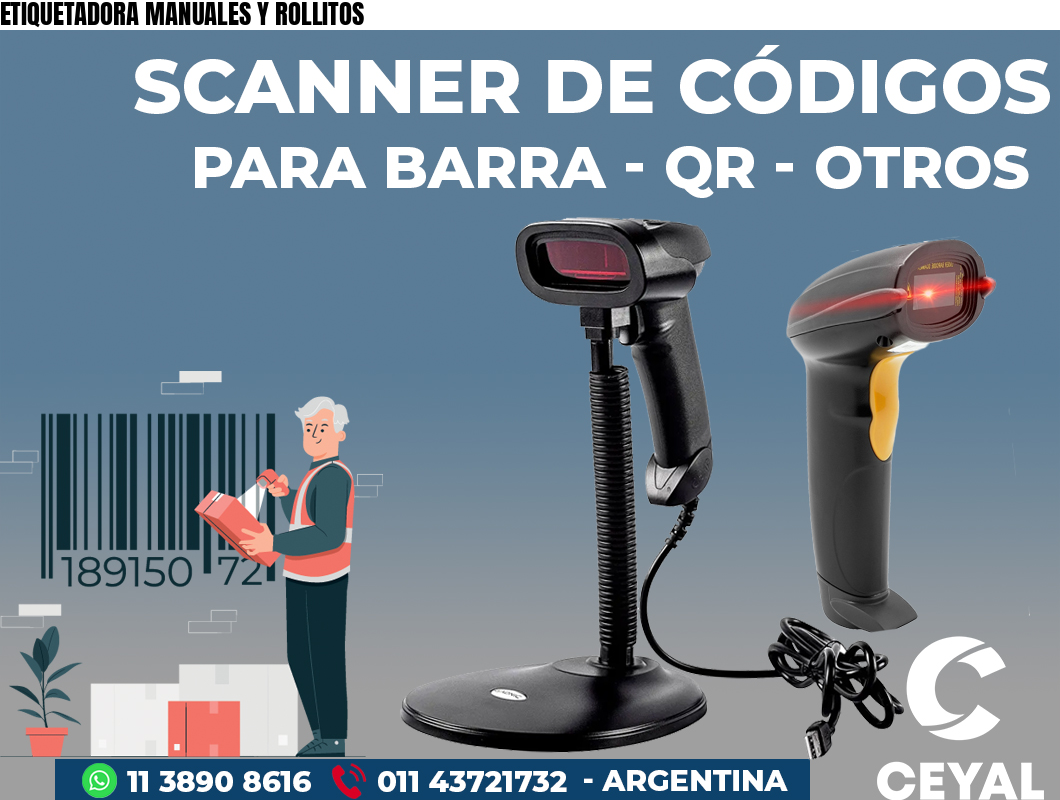 ETIQUETADORA MANUALES Y ROLLITOS