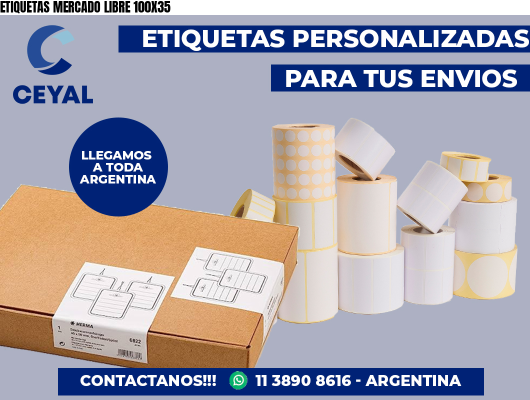 ETIQUETAS MERCADO LIBRE 100X35