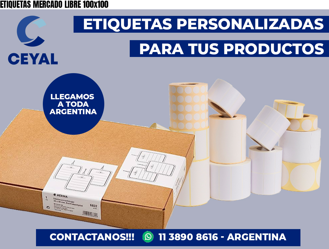 ETIQUETAS MERCADO LIBRE 100×100